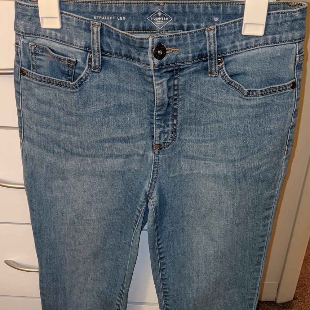 Straight leg jeans